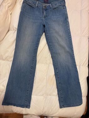 NYDJ Women's Light Blue Wide Leg Jeans